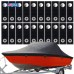 Snap Extenders for Boat Canvas – 2" 20 Pack, Heavy-Duty Brass-Plated Boat Cover Snap Extender, Polypropylene Boat Canvas Snaps, Finger Loop for Easy Fastening