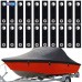 Snap Extenders for Boat Canvas – 3" 20 Pack, Heavy-Duty Brass-Plated Boat Cover Snap Extender, Polypropylene Boat Canvas Snaps, Finger Loop for Easy Fastening