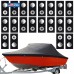 Snap Extenders for Boat Canvas – 1" 20 Pack, Heavy-Duty Brass-Plated Boat Cover Snap Extender, Polypropylene Boat Canvas Snaps, Finger Loop for Easy Fastening