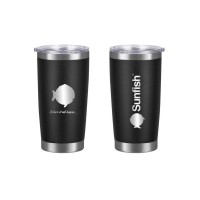 SERO Sailing, Sunfish 20 oz Vacuum Insulated Tumbler, Black, SER-25623