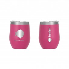 SERO Sailing, Sunfish 12 oz Vacuum Insulated Wine Tumbler, Hot Pink, SER-25630 SERO Sailing, Sunfish 12 oz Vacuum Insulated Wine Tumbler, Hot Pink, SER-25630
