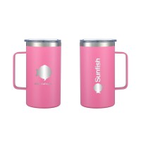 SERO Sailing, Sunfish 24 oz Vacuum Insulated Mug with Handle, Light Pink, SER-25637