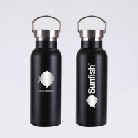 SERO Sailing, Sunfish 17 oz Vacuum Insulated Water Bottle, Black, SER-25642