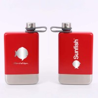 SERO Sailing, Sunfish 9 oz Vacuum Insulated Hip Flask, Red, SER-25648