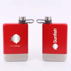 SERO Sailing, Sunfish 9 oz Vacuum Insulated Hip Flask, Red, SER-25648