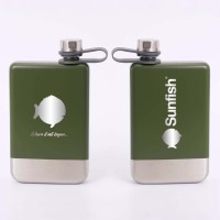 SERO Sailing, Sunfish 9 oz Vacuum Insulated Hip Flask, Green, SER-25650