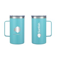 SERO Sailing, Sunfish 24 oz Vacuum Insulated Mug with Handle, Teal, SER-25636