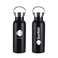 SERO Sailing, Sunfish 17 oz Vacuum Insulated Water Bottle, Black, SER-25642