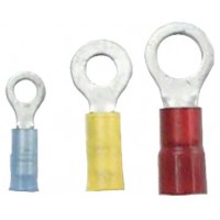 Ancor, Nylon Insulated Ring Terminal, 22-18 Red #8 (6), 230202