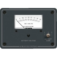 Blue Sea, DC Analog Voltmeter Panel, 8015