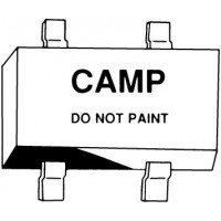 Camp, Strap Zinc 1-1/4X6X12 Double, W24SQ