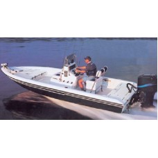 Carver, 22' O/B V-Hull Center Console Shallow Draft Fishing Boat Cover, Poly Guard, 71222P