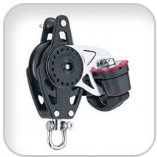 Harken, 40mm Carbo Block w-Cam Cleat and Becket, 2646