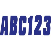 Hardline Products, Package Letter/Numbers Blue, BLU350EC
