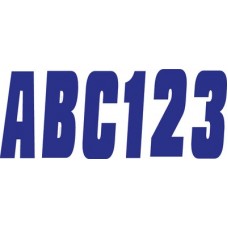 Hardline Products, Package Letter/Numbers Blue, BLU350EC