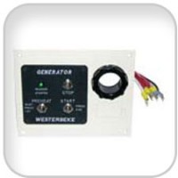 Westerbeke, Panel, genset start-stop white, 044051