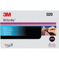 3M Marine, Imperial Wet Or Dry Paper Sheets, 9X11 Grade 1200 50/Pack, 2033