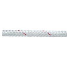 New England Ropes Inc, White Sta-Set Polyester Double Braid, 3/8