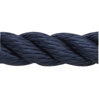 New England Ropes Inc, 3 Strand Nylon Dockline, 3/8 x 15 Navy, 60531200015