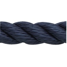 New England Ropes Inc, 3 Strand Nylon Dockline, 1/2 x 25 Navy, 60531600025