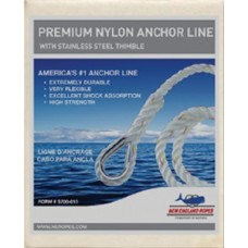 New England Ropes Inc, Anchorline 3/8 X 100 Nylon, 60601200100