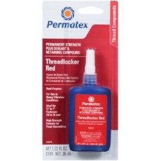 Permatex, Permanent Strength Threadlocker Red, 26240