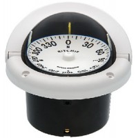 Ritchie, Helmsman Compass-Flush Mt., Flat Dial, White, HF742W