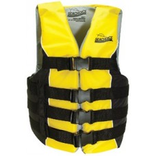 Seachoice, Deluxe 4-Belt Ski Vest, Black/Yellow, Sm/Med, 86410
