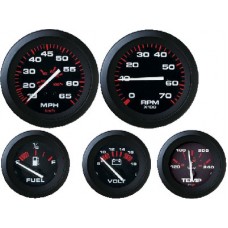 Sierra, 4 Gauge Set Outboard Amega, 68362P