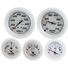 Sierra, 4 Gauge Set Outboard Arctic, 68387P