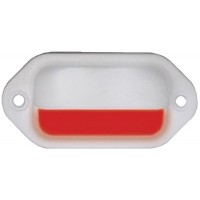 Th Marine, LED Companion Way/Accent Lights, Red w/White Bezel, LED51818DP