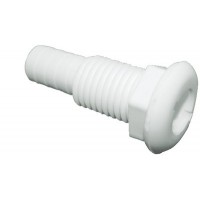 Th Marine, 1-1/2 Thru-Hull For Hose-White, TH1502DP