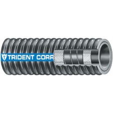 Trident Rubber, Trident Flex Corrugated Hardwall Exhaust Hose, 1-1/2