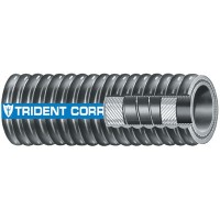 Trident Rubber, Trident Flex Corrugated Hardwall Exhaust Hose, 1-3/4