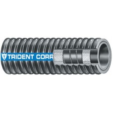 Trident Rubber, Trident Flex Corrugated Hardwall Exhaust Hose, 1-3/4
