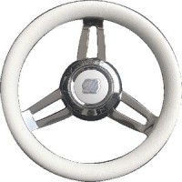 Uflex, Morosini Steering Wheels, White Poly Chrome, MOROSINIUCHW