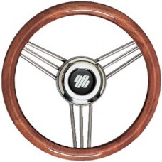 Uflex, Mahogany Non-Magnetic Stainless Steel Steering Wheel, V26