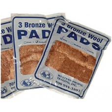 Western Pacific, Bronze Wool Pads, Medium 3/Pack, 35005