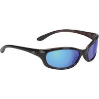 Yachter's Choice, Redfish Polarized Blue Mirror Lens Sunglasses w/Red Crystal Backspray, 42303