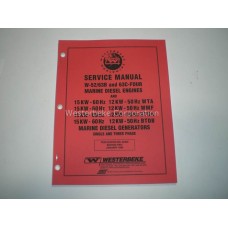 Westerbeke, Manual, service w52, 63b/c 15kw, 032460