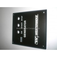 Westerbeke, Panel, plate-remote ctl gas gen, 033917