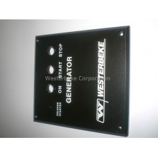 Westerbeke, Panel, plate-remote ctl gas gen, 033917