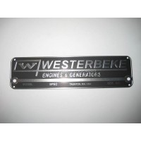 Westerbeke 035411, Nameplate,Logo, Part 35411
