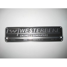 Westerbeke 035411, Nameplate,Logo, Part 35411
