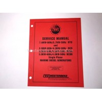 Westerbeke, Manual, service 5.0 bcd/7.6 btd, 038673