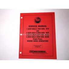 Westerbeke, Manual, service 5.0 bcd/7.6 btd, 038673