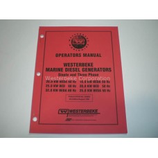 Westerbeke, Manual, operator 20.0-32.0 bed, 039685