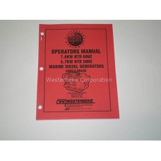 Westerbeke, Manual, operator 7.6 btd, 040457