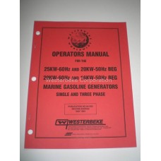 Westerbeke, Manual, operator 20-25 beg, 041302