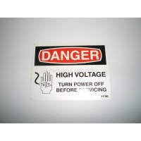 Westerbeke, Label, high voltage-servicing, 047085